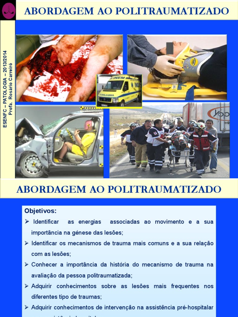 Abordagem Ao Politraumatizado Versão Actual | PDF | Sangramento ...