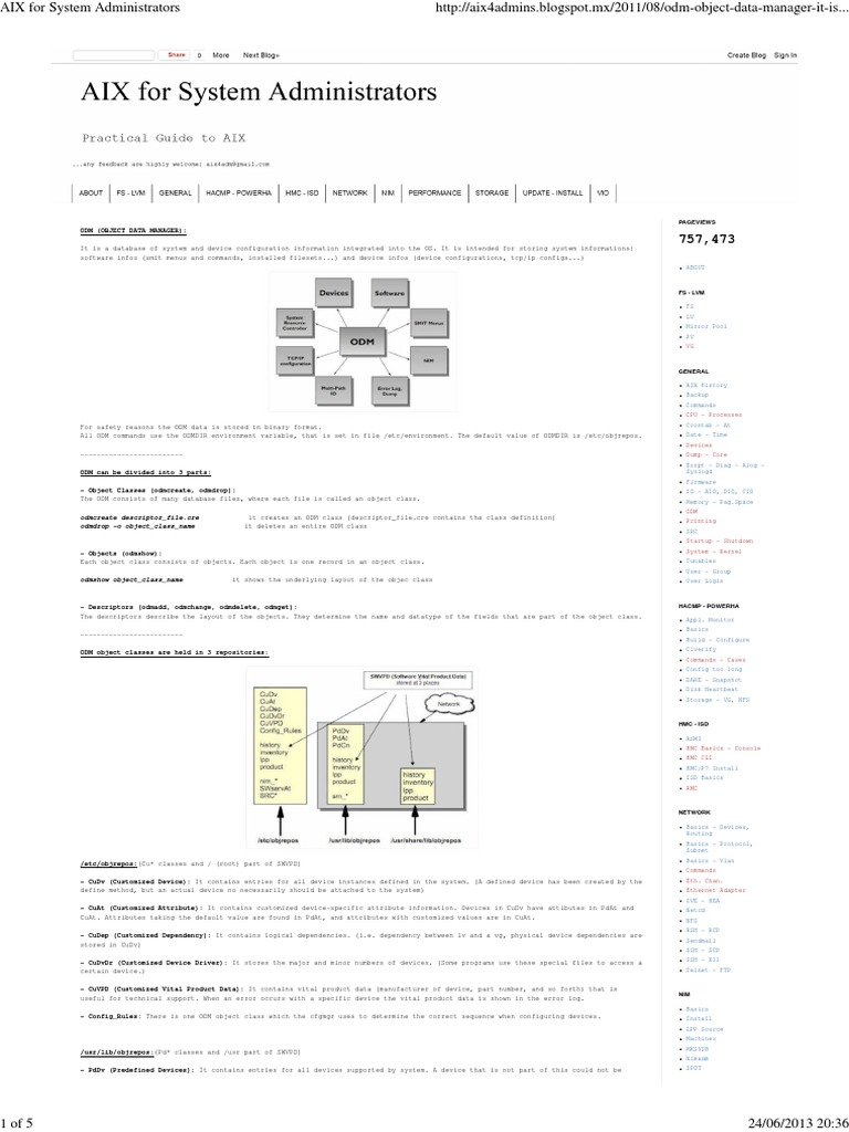 Understanding AIX ODM Configuration | PDF | Computer File | Computer ...