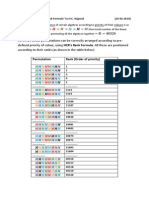 Application of HCR's Rank Formula on Colour Property