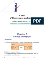 Cours Electronique Analogique Filtrage