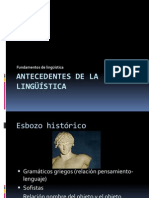 Antecedentes de La Linguistica.p.p
