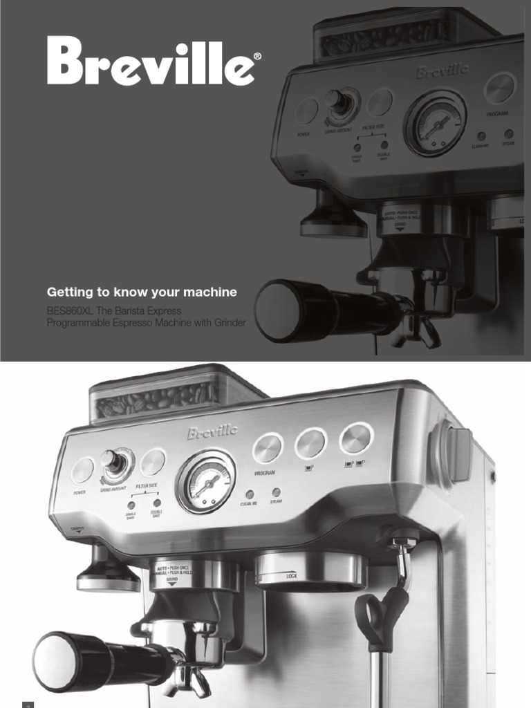Breville BES860XL Manual Coffee Food & Wine