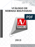 Catalogo de Normas de Ibnorca 2013