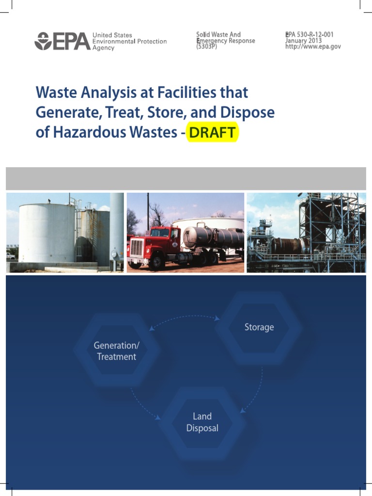 EPA TSDF Wap Guide PDF Resource Conservation And Recovery Act