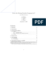 C - Notes on Writing Portable Programs in C