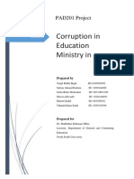 Corruption in education ministry
