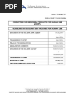 Guideline on Adjuvants in Vaccines
