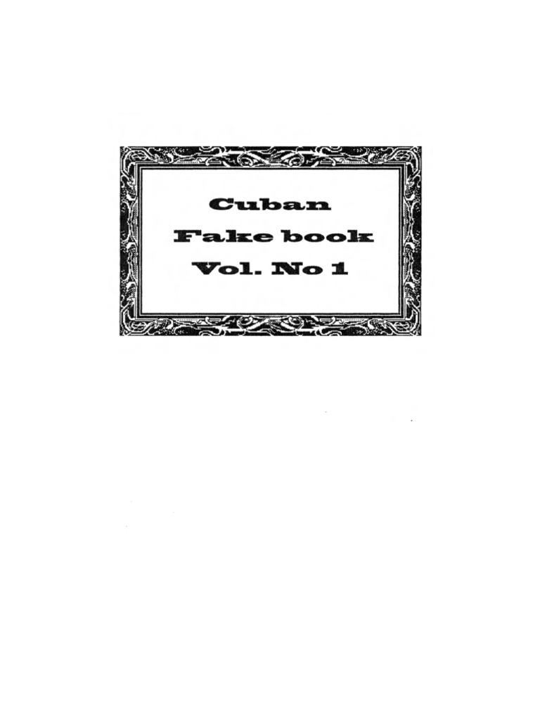 Cuban Fake Book PDF