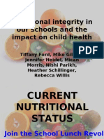 Nutrition in Schools NTR 410 Power Point