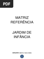MATRIZ REFERÊNCIA DA EDUCAÇÃO INFANTIL
