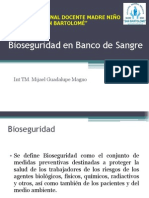 Bioseguridad en Banco de Sangre