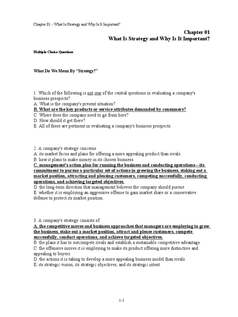 What Is Strategy and Why Is It Important? | PDF | Competitive Advantage ...