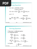 Deriving Equations: PT T PT T PT PT