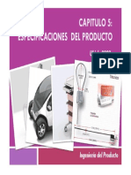 Especificaciones Del Producto