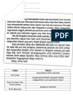 Lembaran Kerja Kerjasama Asas Kesejahteraan Hidup DENGAR ARAHAN DENGAN BETUL