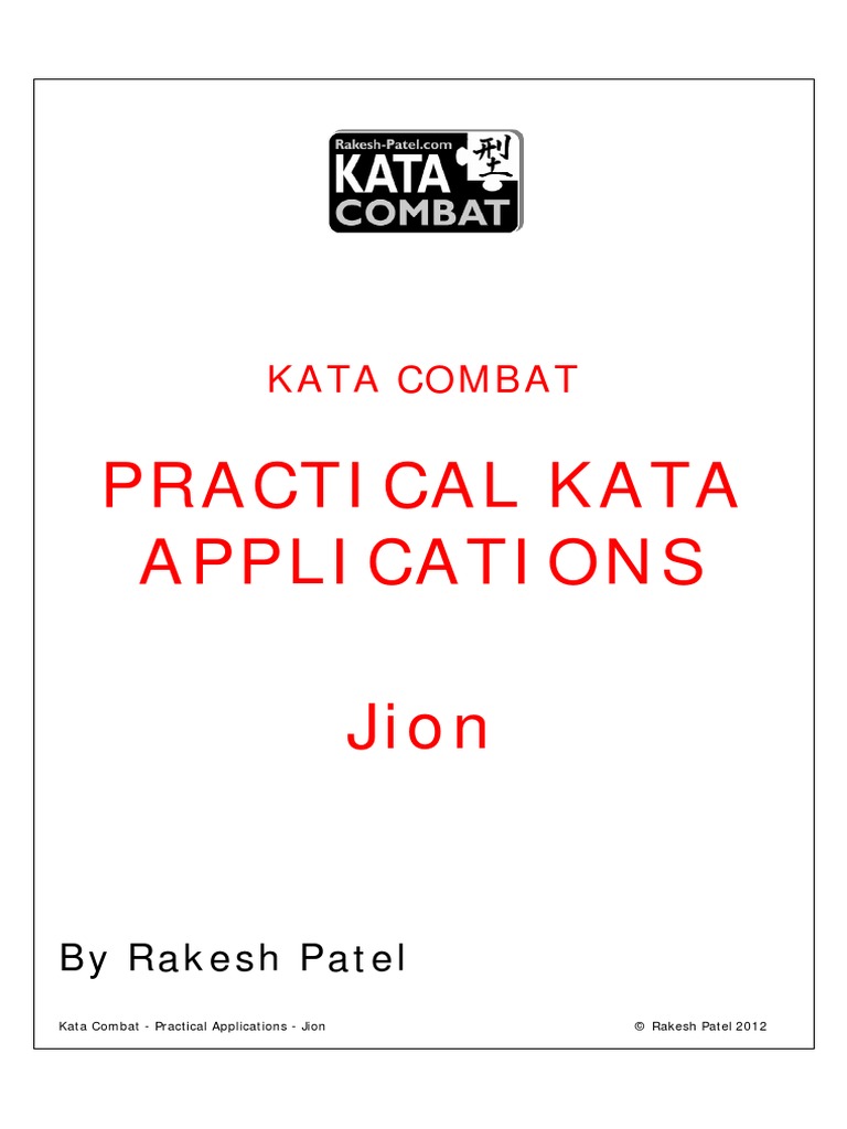 Practical Applications For The Kata Jion by Rakesh Patel | PDF | Kata ...
