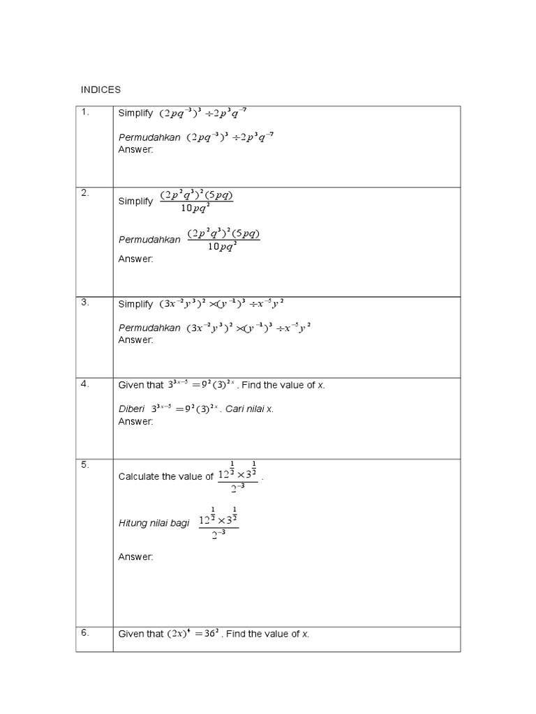 Simplifying Mathematical Expressions | PDF