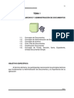 Manual Curso Introducción a la Organización de Archivos. Fundamentos de Archivo y Administración de documentos
