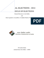 India Parliamentary Election Schedule 2014 - Election Commission of India 