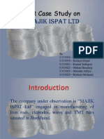 HR Case Study on MAJIK ISPAT Ltd