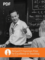 Download The Richard P Feynman Prize for Excellence in Teaching at Caltech by Alisa Rivera SN210713967 doc pdf