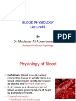 Lecture 1 Blood Physiology by Dr. Roomi