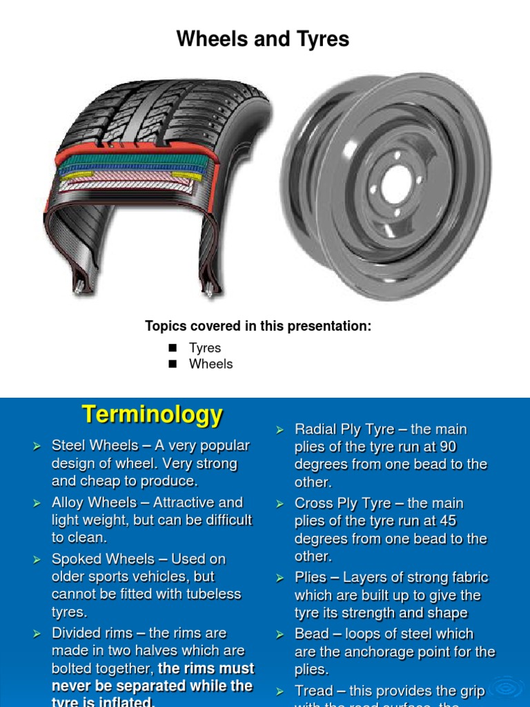 Understanding Wheels and Tyres Terminology | PDF | Business | Home & Garden