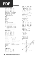 TOPIC TEST ANSWERS NC MATH