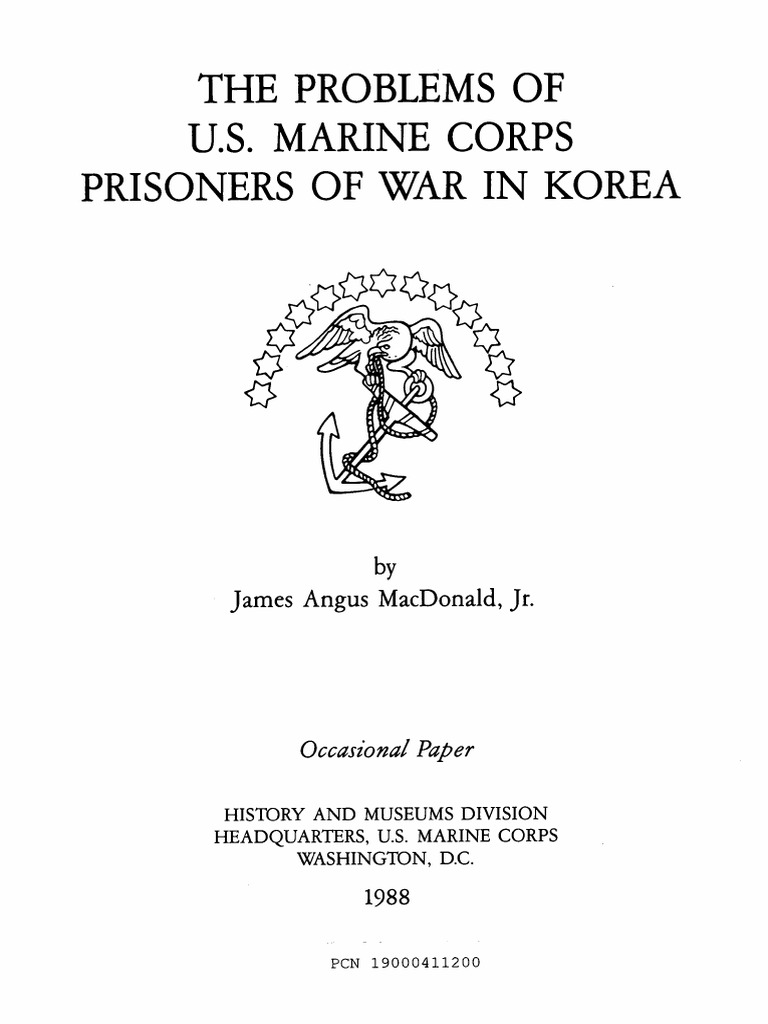 The Problems of US Marine Corps Prisoners of War in Korea | PDF ...