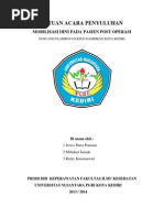 Download Sap Mobilisasi Dini Pasien Post Operasi by Ayig LastSeason SN210735778 doc pdf