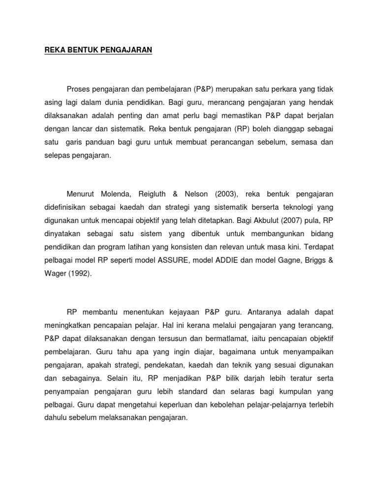 RPH Huraian Model Assure | PDF