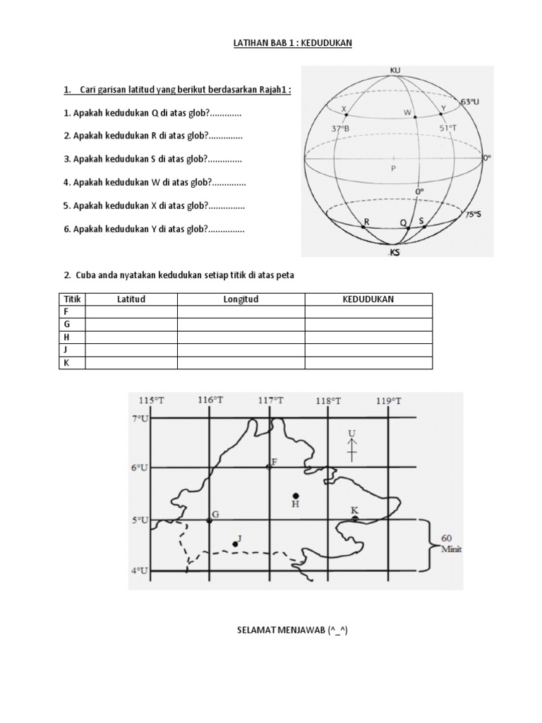Latitud Dan Longitud Latihan