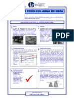 Ajuste de Cono Con Agua en Obra