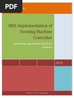 HDL Implementation of Vending Machine Controller