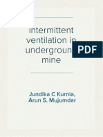 Intermittent Ventilation in Underground Mine