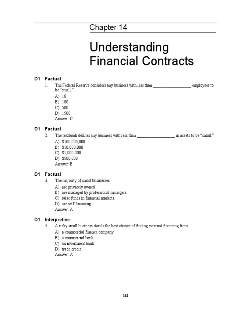 Types of Financial Contracts Explained | PDF | Collateral (Finance) | Loans