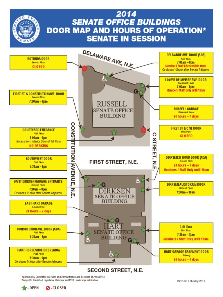Senate Office Buildings Access Map | PDF