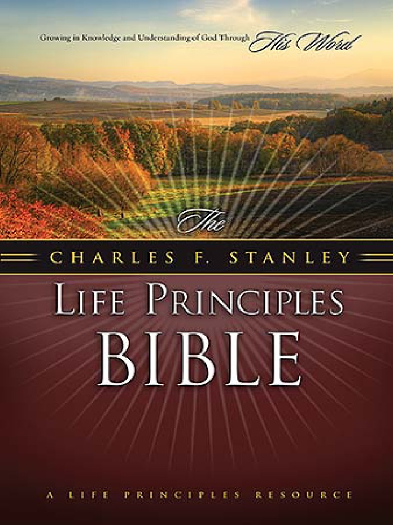 The Charles F Stanley Life Principles Bible, NASB PDF Gospel