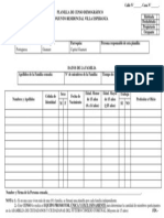 Planilla de Censo Demográfico Villa Esperanza