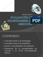 Evaluación de Incertidumbre de Medición