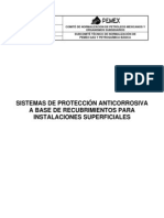 NRF-053-pemex-2006 Sistemas de protección anticorrosiva a base de recubrimientos para instalaciones superficiales