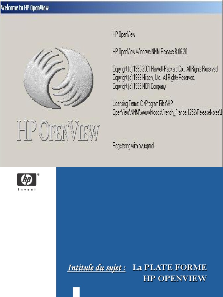 HP Open View | PDF | Serveur (Informatique) | Informatique