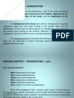 Writing Chapter 1 - Introduction: Chapter 1, Which Is The Introductory Part of The Study Consists of