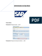 Tareas de Un Administrador de Sap Basis