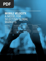 Mobile Velocity: A Model For Selecting Global Markets - By: Razal Minhas, Sudip Mazumder, Dan Israel, Joshua Dye