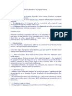 Pulmonary Embolism Caused by Thrombosis in Pregnancy