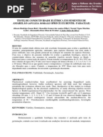 TESTE DE CONDUTIVIDADE ELÉTRICA EM SEMENTES DE AMARELÃO (APULEIA MORALIS SPRUCE EX BENTH.- FABACEAE)