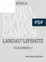 L. D. Landau, E.M. Lifshitz Teoría Clásica de Los Campos Vol 2 2008 PDF