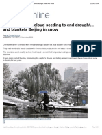 #AlGoreScam - China Overdoes Cloud Seeding To End Drought... and Blankets Beijing in Snow - Mail Online