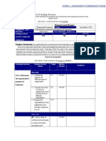 Individual Student Record of Grading Outcomes Form